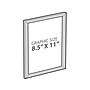 Azar Poster Holder, 8.5" x 11", Wall Mounted, Silver, Plastic, 4/Pack (300336-SLV-4PK)~#|#~7710D4D6-D22E-45CF-8107F770152BE0CA_sc7