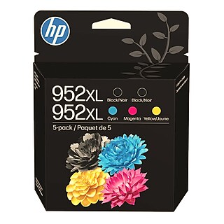 HP 952 Cyan/Magenta/Yellow Standard Ink 3/Pack Works with