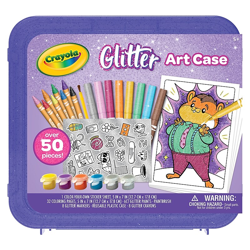 Crayola Glitter Art Case, 57/Set (BIN041256) image 1