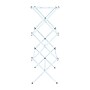 Household Essentials Folding Clothes Drying Rack with Strong Steel Frame and 11 Coated Dowels, White (HE1166)~#|#~77184E2A-1CCB-4CED-9FE0E94AA69695F6_sc7