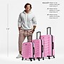 InUSA Endurance 3-Piece Hardside Spinner Luggage Set, TSA Checkpoint Friendly, Pink (IUENDSML-PNK)~#|#~77187CBF-8DBF-4545-9EDC7B828367AF2F_sc7