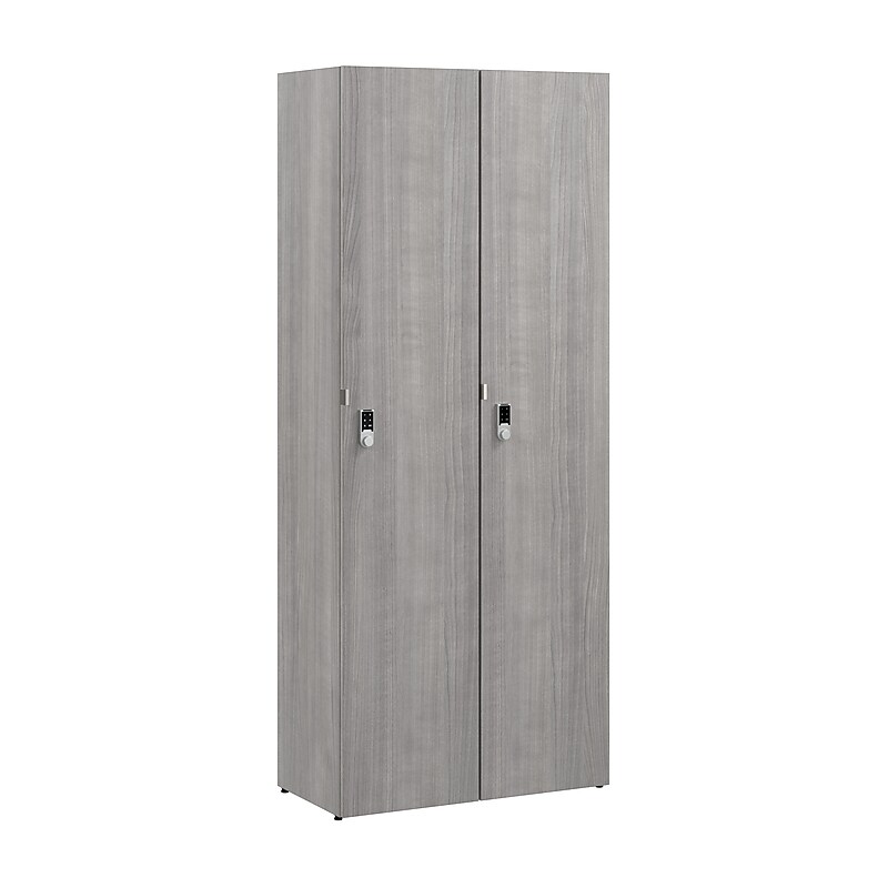 Bush Business Furniture Assure 72"H Single Tier Platinum Gray Storage Lockers (AUS230PGK) image 1