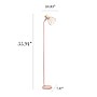 Simple Designs Farmhouse Fusion 55.91" Iron Floor Lamp with Round Shade, Light Pink (LF2019-LPK)~#|#~77207DD3-E954-4F14-8143452E71B3F56B_sc7
