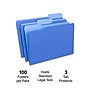 Staples File Folders, 1/3-Cut Tab, Legal Size, Blue, 100/Bo (ST224568-CC)~#|#~7721A7A3-75DA-4DC9-A645E5536E5A4D05_sc7