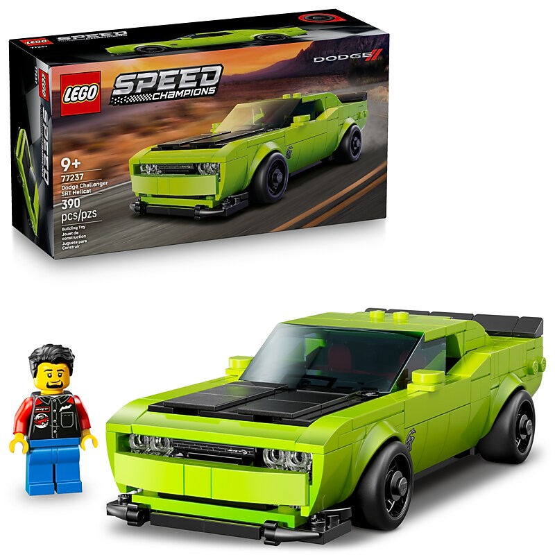LEGO Speed Champions Dodge Challenger SRT Hellcat, 390 Pieces (77237) image 1