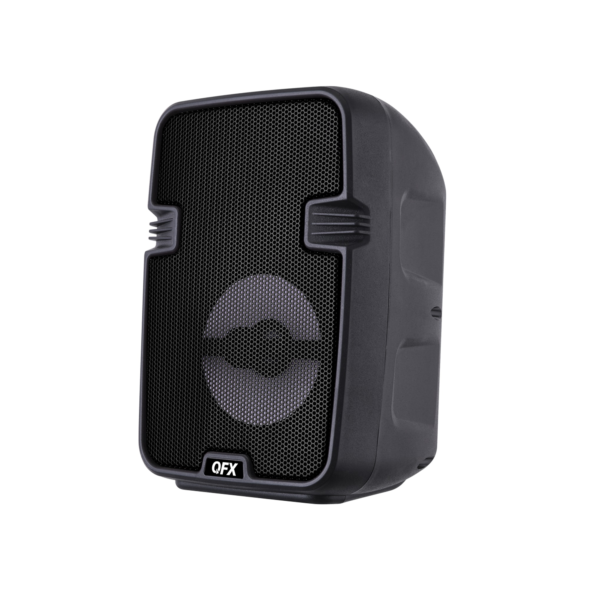 QFX True Wireless Portable Bluetooth Speaker with LED Party Lights, FM Radio & Microphone Input, Black (BT-60-BLK) Sansujyuku sansujyuku.com
