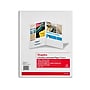Staples Glossy 2-Pocket Paper Folder, White, 10/Pack (ST13375-CC)~#|#~772CA952-C461-48E6-B0D938ED4A328EAB_sc7