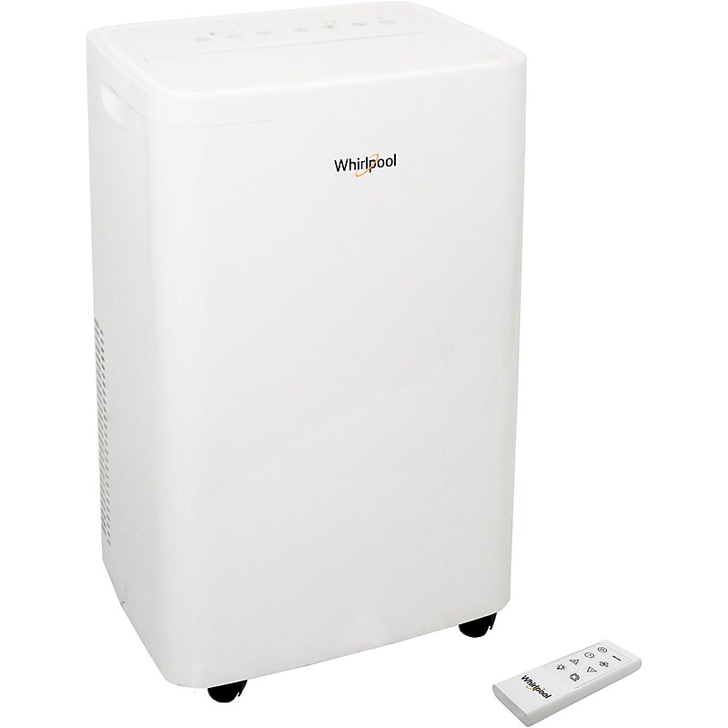 Whirlpool 115-Volt 14,000 BTU Portable Air Conditioner with Remote, White (WHNP141AW) image 1