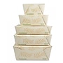 World Centric #4 No Tree Folded Takeout Containers, 95 oz., 6.5" x 8.7" x 3.5", Natural, Sugarcane, 160/Carton (TONT4)~#|#~7733099A-1C57-4C91-B188F183E0EF0FA8_sc7