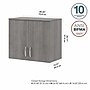 Bush Business Furniture Universal 24" Wall Cabinet with Doors and 2 Shelves, Platinum Gray (UNS428PG)~#|#~7733B85D-4B47-4EEB-83FA933F1A1050E8_sc7
