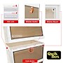 Dbest Quik Box Sport Large Stackable Folding Plastic 4-Tier Storage Bin, 38" x 15" x 10", 24 Qt., White (01-989)~#|#~773C3836-C035-484E-BF8B5F0E415770A1_sc7