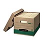 Bankers Box Presto Medium Duty 60% Recycled File Storage Box, Letter/Legal Size, Kraft/Green, 5/Pack (1277310)~#|#~773EFC76-EF00-4208-A31EC7895315E104_sc7
