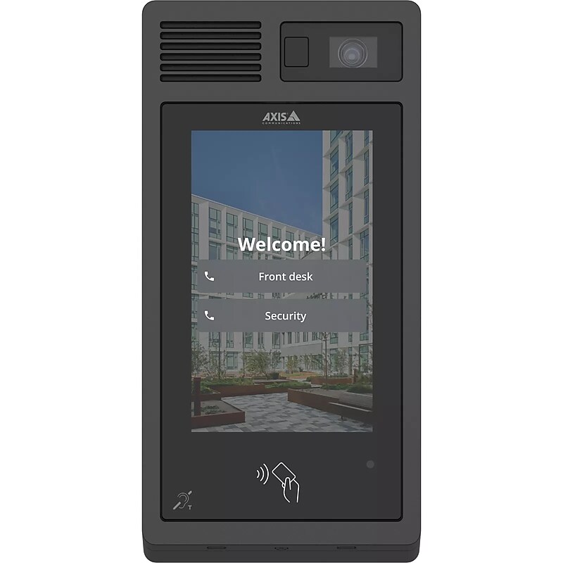 AXIS I8307-VE Outdoor Wireless 7" 1-Camera Network Video Intercom, 4-Channel, Black (02784-001) image 1