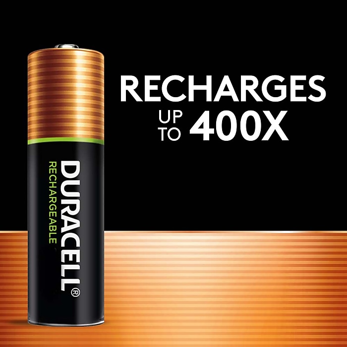 Duracell AAA NiMH Battery, 4/Pack (DX2400B4N001) | Staples