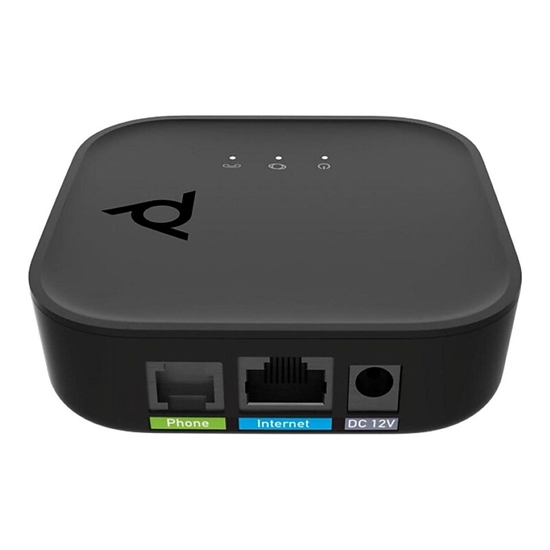 Poly ATA 400 1FXS Telephone VoIP Adapter, Black (8F3H4AA#ABA) image 1