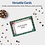 Avery Silver-Green Plaid Matte Blank Card, White, 20/Pack (S00-FJ5)~#|#~7747A4E8-F50A-4FB0-8DAFD3E914266E44_sc7