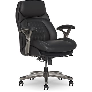 La-Z-Boy Nova Ergonomic Polyurethane Swivel Executive Chair, Brown