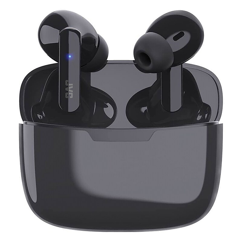 JVC Ultra-Compact True Wireless Earbuds with Charging Case, Bluetooth, Olive Black (HAD5TB) image 1