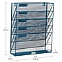 Mind Reader 5-Pocket Metal Mesh Mountable Wall File, Letter Size, Turquoise (MAGSTACK-TUR)~#|#~7752F32D-ACDD-4B5D-AE70DE33FD43C2AA_sc7