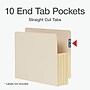 Pendaflex Reinforced File Pocket, 3 1/2" Expansion, Letter Size, Manila, 10/Box (12822)~#|#~7754B364-0664-487B-88520A15805038D4_sc7