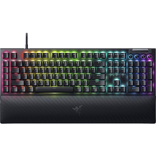 Razer BlackWidow V4 Gaming Mechanical Keyboard, Black (RZ0304690200R3U1) Staples