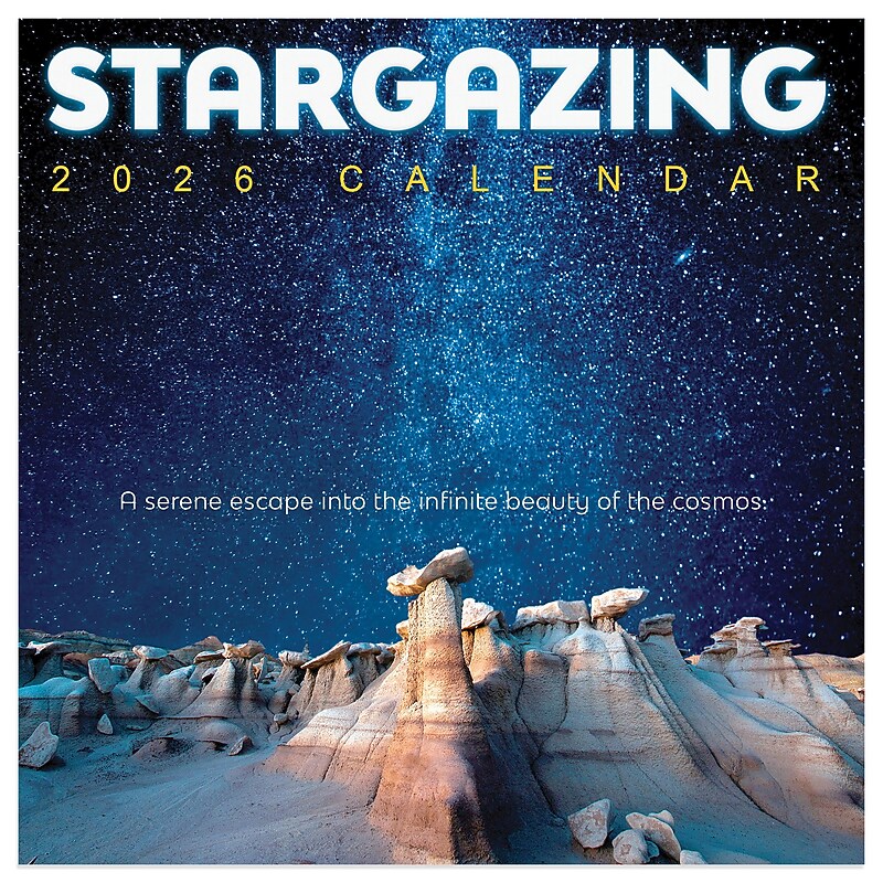 2026 TF Publishing 12" x 17" TF Publishing 7" x 7" Stargazing Mini Calendar 26-2010 image 1