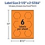 Avery Decorative Edge Multipurpose Labels, 2-1/2" x 2-57/64", Bright Orange, 120/Pack (94121)~#|#~775F3239-7B28-4C2F-853CF697BBFF45D1_sc7