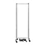 National Public Seating Robo Series 9-Panel Folding Mobile Room Divider, 72"H x 210"W, Clear Acrylic (RDG6-9CA)~#|#~776B7F5B-F6D6-4F0E-87AF4036633770DC_sc7