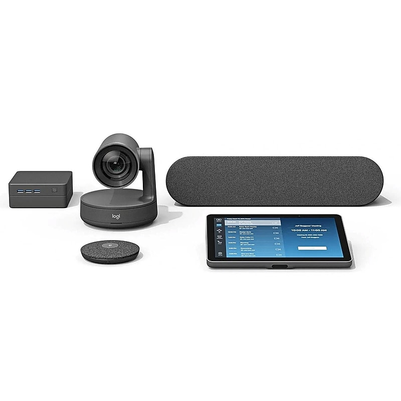 Logitech 4K 3840x2160 Video Conferencing System, Wall Mount, Graphite (TAPRALMSTASU2) image 1