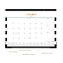 2025 Blue Sky Rugby Stripe 22" x 17" Monthly Desk Pad Calendar, Black/White (148171)~#|#~7775A17C-BB7F-4DF9-820BA1B84B5FFC85_sc7