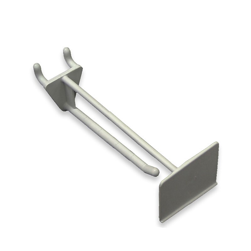 Azar® 6" Glass Filled Nylon Pegboard Scan Hooks, White, 50/Set image 1