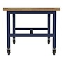 Learniture Ideate Series 72"W x 36"D Butcher Block Table, Beige/Navy (LNT-NOR3007BB-NV-PK-SO)~#|#~7783969A-8C78-42F0-9F57715A8782286B_sc7