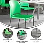 Flash Furniture HERCULES Series Plastic Contoured Stacking Chair, Green/Gray (RUT238AGN)~#|#~7789C3EB-E471-4165-938624C732899347_sc7