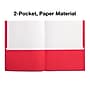 Staples Smooth 2-Pocket Paper Folder, Red, 25/Box (27532-CC)~#|#~779520AC-0D95-41B4-895B8B9742FD79B3_sc7