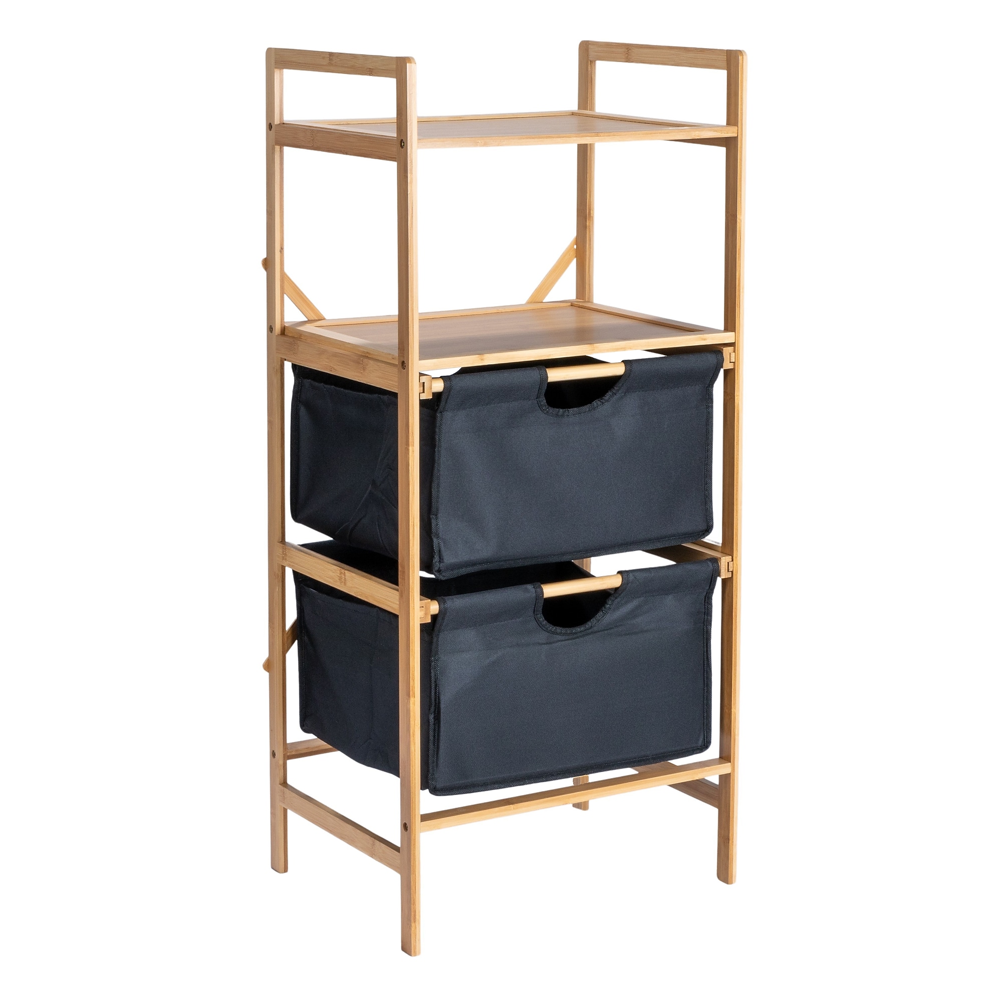 Household Essentials 3-Shelf Bamboo Stand Alone Storage Shelf , 37.8″ x 12.99″ x 17.32″, Tan (HE1171) Sansujyuku sansujyuku.com