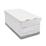 Staples Medium Duty 50% Recycled Corrugated File Box Lift Off Lid, Letter Size, White/Gray, 4/Carton (2489603/2489602)~#|#~7798C2E5-CF2B-4CBB-8FA7DA8AEA503940_sc7