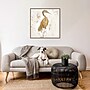 Amanti Art Gilded Heron I by Jennifer Goldberger Framed Canvas Wall Art Print, 30" x 30" (A42678302618)~#|#~7799B8E6-E908-4A68-B2E3CDEB481E5636_sc7