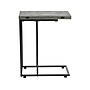 Household Essentials Jamestown 12"W x 19"D Laminate Side Table, Rustic Slate Concrete/Black (8249-1)~#|#~77A0371F-4AB4-4FA9-929C32E1C7096626_sc7