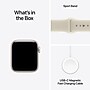 Apple Watch SE 3 GPS Smartwatch, 40mm, Starlight Aluminum Case with Sand Sport Band, Medium/Large (MJKW4LW/A)~#|#~77A90E5C-3F2E-4A15-92FCDFE65107E272_sc7