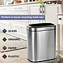 Alpine Industries Stainless Steel Trash Can with Liner, 5.3 Gallon (ALP470-20L)~#|#~77AA7CF4-1E11-49AE-A0CFAC5D97456C8C_sc7