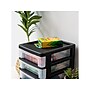 Iris 4-Drawer Desktop Unit, Black/Clear (586015)~#|#~77ABFE0E-114E-4A32-9B9F4FC5E0FCB52B_sc7