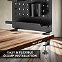 Mount-It! Clamp-On Pegboard Organizer with Accessories for Desks, Black (MI-7302BLK)~#|#~77AF568C-E58D-42F7-868D1A44DA3D3478_sc7