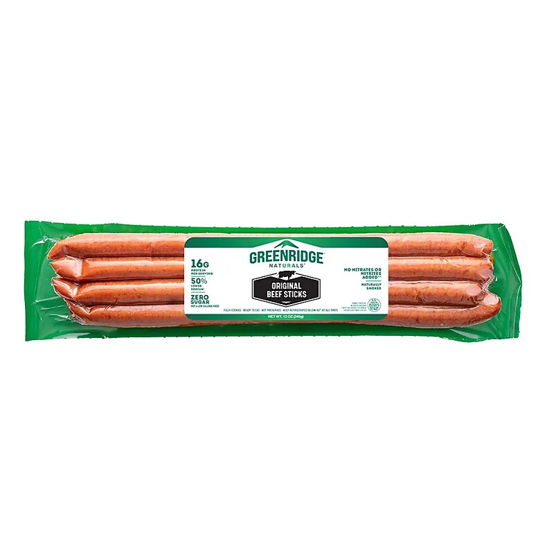 Greenridge Naturals Original Grass Fed Beef Sticks, 1 oz., 12/Pack (220-02690) image 1