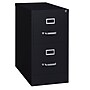 Lorell Commercial 2-Drawer Vertical File Cabinet, Letter Size, Lockable, 28.4"H x 15"W x 25"D, Black (LLR60653)~#|#~F2D0B759-2DC2-4CCE-839A72BC85D72B78_sc7