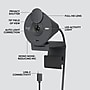 Logitech Brio 300 HD 1080p Webcam, 2 Megapixels, Graphite (960-001497)~#|#~77BF25EF-4C31-4E78-A4F0B23494E27DAC_sc7