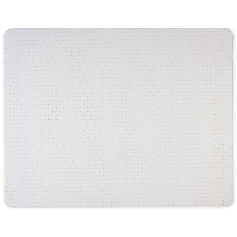 Staples Carpet Chair Mat, 46" x 60'', Flat-Pile, Clear (20233-CC) image 1