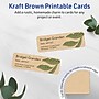 Avery Business Cards, 1" x 3", Matte Kraft Brown, 160/Pack (95284)~#|#~77C8B6A9-5493-446B-A3DF2029ECCEE017_sc7