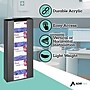 AdirMed Quad Box Vertical Glove Dispenser, Acrylic, Black, 2/Pack (902-04-BLK-2PK)~#|#~77CB40B4-EE98-4A32-9E52FB430A723C3B_sc7