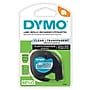 DYMO LetraTag 16952 Label Maker Tape, 1/2" x 13', Black on Clear (16952)~#|#~77D41B96-9F1B-4FF5-8B74A55F5CD3BB6C_sc7