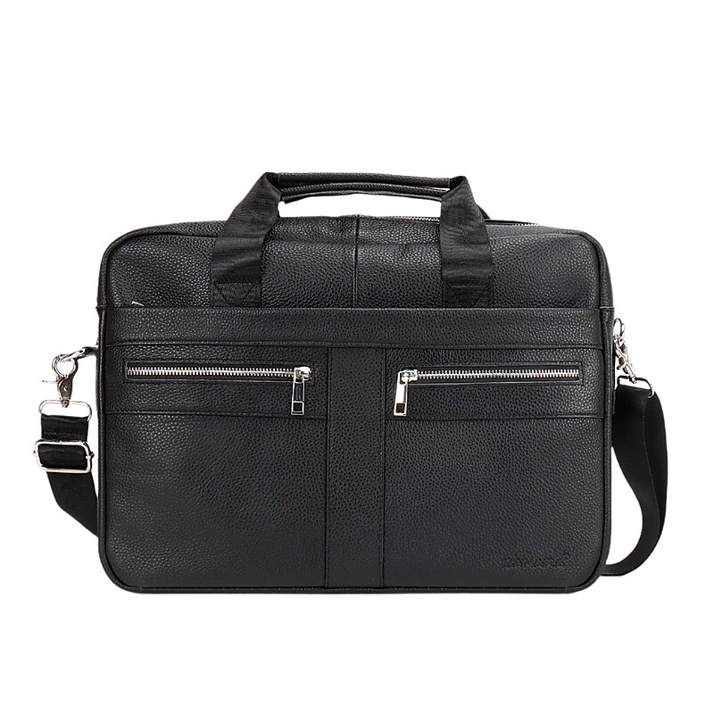 SaharaCase Leather Briefcase, Laptop Compatible, Black (LT00081) image 1